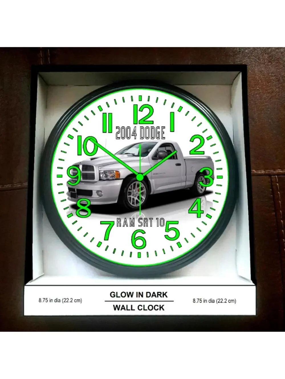 2004 Dodge Ram SRT 10 Glow In The Dark Wall Clock New!